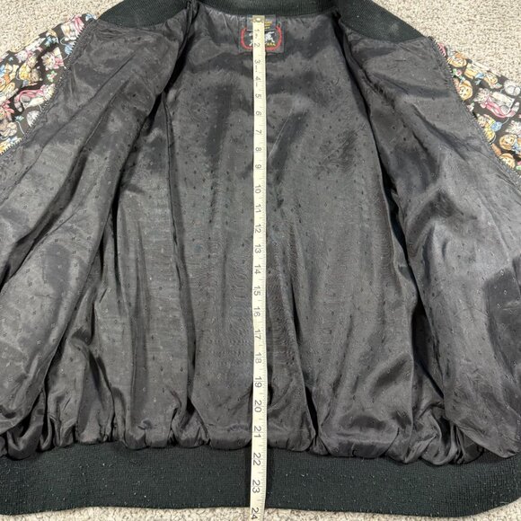 Infinity Chic Cats And Dogs Vintage 80s Bomber Jacket Womens One Size USA - Picture 4 of 8